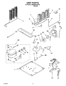 05 - Unit parts for Whirlpool Refrigerator 8GR9SHKXKT00 from AppliancePartsPros.com