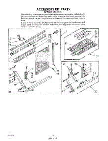 05 - Accessory Kit parts for Whirlpool Air Conditioner CAW13E1A1 from AppliancePartsPros.com