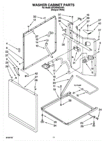07 - Washer Cabinet Parts parts for Whirlpool Washer Dryer Combo BYCWD6274W3 from AppliancePartsPros.com
