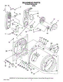 03 - Bulkhead Parts parts for Maytag Dryer MGD5620TQ0 from AppliancePartsPros.com