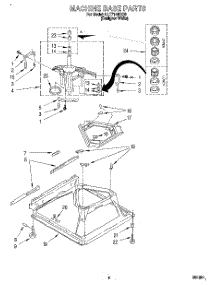 06 - Machine Base parts for Whirlpool Washer LLT7144DQ0 from AppliancePartsPros.com