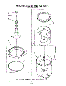 04 - Agitator, Basket And Tub parts for Whirlpool Washer LA5430XSW0 from AppliancePartsPros.com
