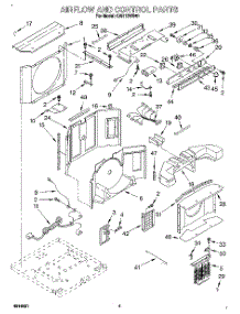 03 - Air Flow And Control parts for Whirlpool Air Conditioner CAH12WB41 from AppliancePartsPros.com