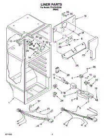 03 - Liner Parts parts for Whirlpool Refrigerator IT14DKXSQ00 from AppliancePartsPros.com