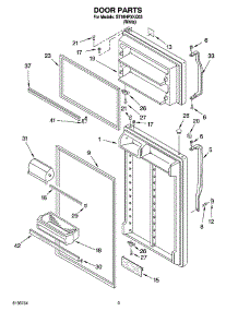 02 - Door Parts parts for Whirlpool Refrigerator ST18HPXKQ03 from AppliancePartsPros.com