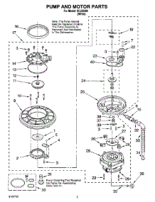 04 - Pump And Motor Parts parts for Whirlpool Dishwasher IKU35560 from AppliancePartsPros.com