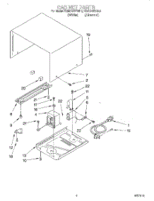 04 - Cabinet parts for Kitchenaid Microwave KCMS122YAL0 from AppliancePartsPros.com