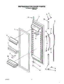 06 - Refrigerator Door parts for Whirlpool Refrigerator 3XKGN701001 from AppliancePartsPros.com