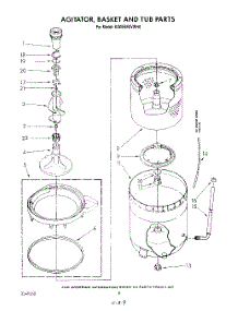 05 - Agitator, Basket And Tub parts for Kitchenaid Washer KAWE650VWH0 from AppliancePartsPros.com