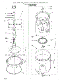 03 - Agitator, Basket And Tub parts for Whirlpool Washer 3LBR8255EQ1 from AppliancePartsPros.com