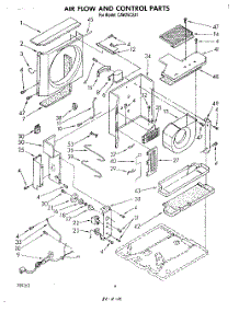 04 - Air Flow And Control parts for Whirlpool Air Conditioner CAW25C2A1 from AppliancePartsPros.com