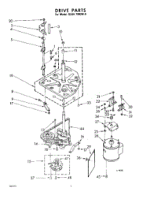 02 - Drive parts for Whirlpool Washer GLHA7900W0 from AppliancePartsPros.com