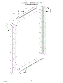 02 - Cabinet Trim parts for Kitchenaid Refrigerator KSSC36MHS00 from AppliancePartsPros.com