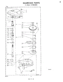 10 - Gearcase parts for Whirlpool Washer LA7400XMW1 from AppliancePartsPros.com