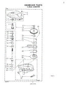 10 - Gearcase parts for Whirlpool Washer LA3400XPW0 from AppliancePartsPros.com