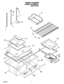 03 - Shelf Parts parts for Whirlpool Refrigerator GT2SHMXMS03 from AppliancePartsPros.com