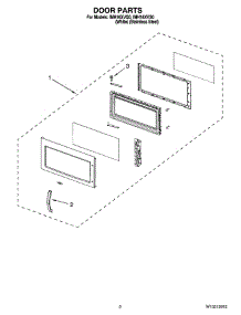 02 - Door Parts parts for Whirlpool Microwave IMH16XVS0 from AppliancePartsPros.com