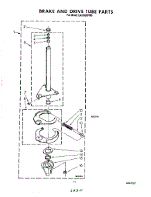 09 - Brake And Drive Tube parts for Whirlpool Washer LA5500XPW6 from AppliancePartsPros.com