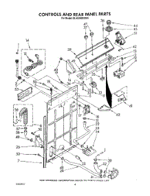 03 - Controls And Rear Panel parts for Whirlpool Washer GLA5580XSG4 from AppliancePartsPros.com