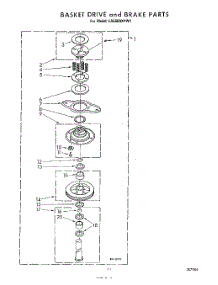 09 - Basket Drive And Brake parts for Whirlpool Washer LA6680XPW1 from AppliancePartsPros.com