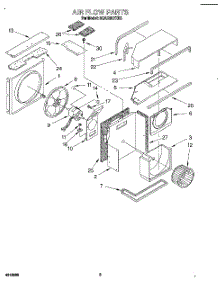 03 - Air Flow parts for Whirlpool Air Conditioner 3QACM07XD2 from AppliancePartsPros.com
