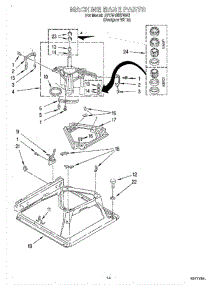 09 - Machine Base parts for Whirlpool Washer Dryer Combo BYCWD6274W0 from AppliancePartsPros.com