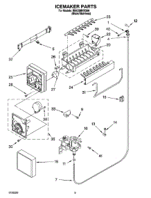 05 - Icemaker Parts parts for Whirlpool Refrigerator IR8GSMXRS00 from AppliancePartsPros.com