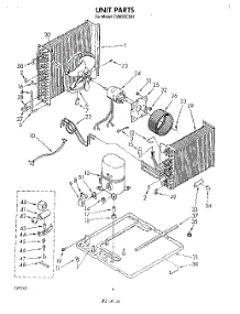 03 - Unit parts for Whirlpool Air Conditioner CAW25C2A1 from AppliancePartsPros.com