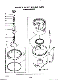 04 - Agitator, Basket And Tub parts for Kitchenaid Washer KAWE860WAL0 from AppliancePartsPros.com