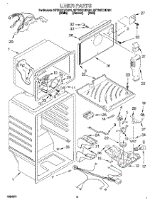 03 - Liner parts for Whirlpool Refrigerator 8ET20ZKXDW01 from AppliancePartsPros.com