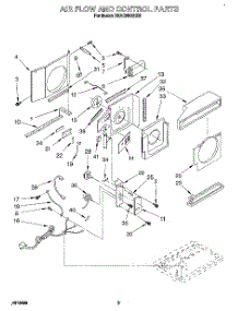 02 - Air Flow And Control parts for Whirlpool Air Conditioner BHAC0500XS5 from AppliancePartsPros.com