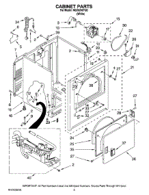 02 - Cabinet Parts parts for Maytag Dryer NGD5240TQ0 from AppliancePartsPros.com