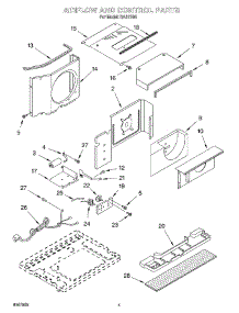 03 - Air Flow And Control parts for Whirlpool Air Conditioner RA121G0 from AppliancePartsPros.com