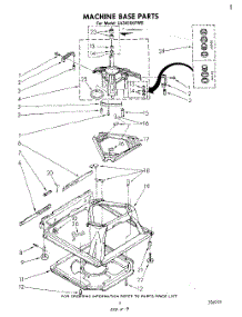 07 - Machine Base parts for Whirlpool Washer LA3400XPW0 from AppliancePartsPros.com