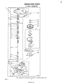 10 - Gearcase parts for Whirlpool Washer LA5300XPW1 from AppliancePartsPros.com
