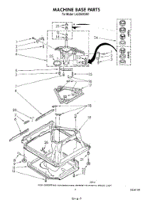 08 - Machine Base parts for Whirlpool Washer LA6058XSW0 from AppliancePartsPros.com