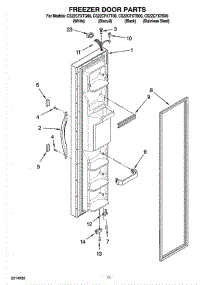 07 - Freezer Door Parts parts for Whirlpool Refrigerator CS22CFXTT00 from AppliancePartsPros.com