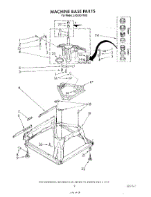 07 - Machine Base parts for Whirlpool Washer LA5430XTF0 from AppliancePartsPros.com
