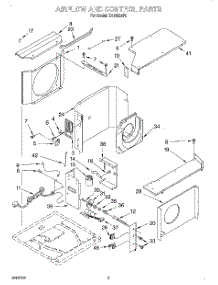 02 - Air Flow And Control parts for Whirlpool Air Conditioner TA18004F0 from AppliancePartsPros.com