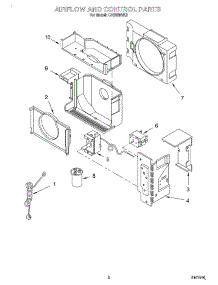 02 - Section parts for Whirlpool Air Conditioner CA5WMVK0 from AppliancePartsPros.com