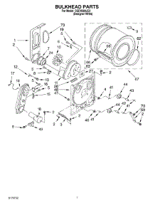 04 - Bulkhead parts for Whirlpool Dryer SGDX600JQ2 from AppliancePartsPros.com