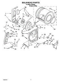04 - Bulkhead Parts parts for Whirlpool Dryer IM70000 from AppliancePartsPros.com