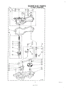 08 - Gearcase parts for Whirlpool Washer LA5880XKW2 from AppliancePartsPros.com