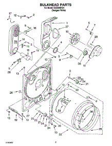 03 - Bulkhead Parts parts for Whirlpool Dryer IGS5000RQ1 from AppliancePartsPros.com