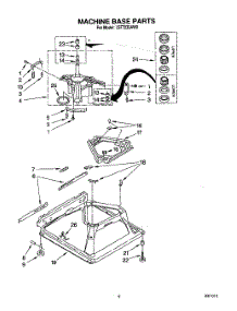 08 - Machine Base parts for Whirlpool Washer LST7233AG0 from AppliancePartsPros.com