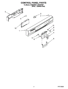 02 - Control Panel Parts parts for Whirlpool Dishwasher IUD8000RS7 from AppliancePartsPros.com