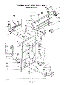 03 - Controls And Rear Panel parts for Whirlpool Washer LA8100XWW0 from AppliancePartsPros.com