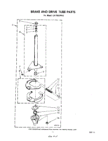 09 - Brake And Drive Tube parts for Whirlpool Washer LA7700XPW3 from AppliancePartsPros.com