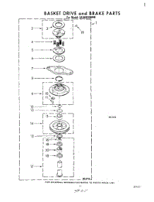 09 - Basket Drive And Brake parts for Whirlpool Washer LA5600XMW0 from AppliancePartsPros.com