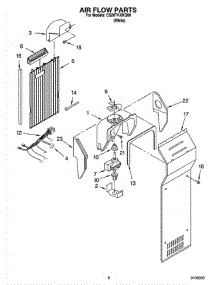 04 - Air Flow Parts parts for Whirlpool Refrigerator CS20TKXNQ00 from AppliancePartsPros.com